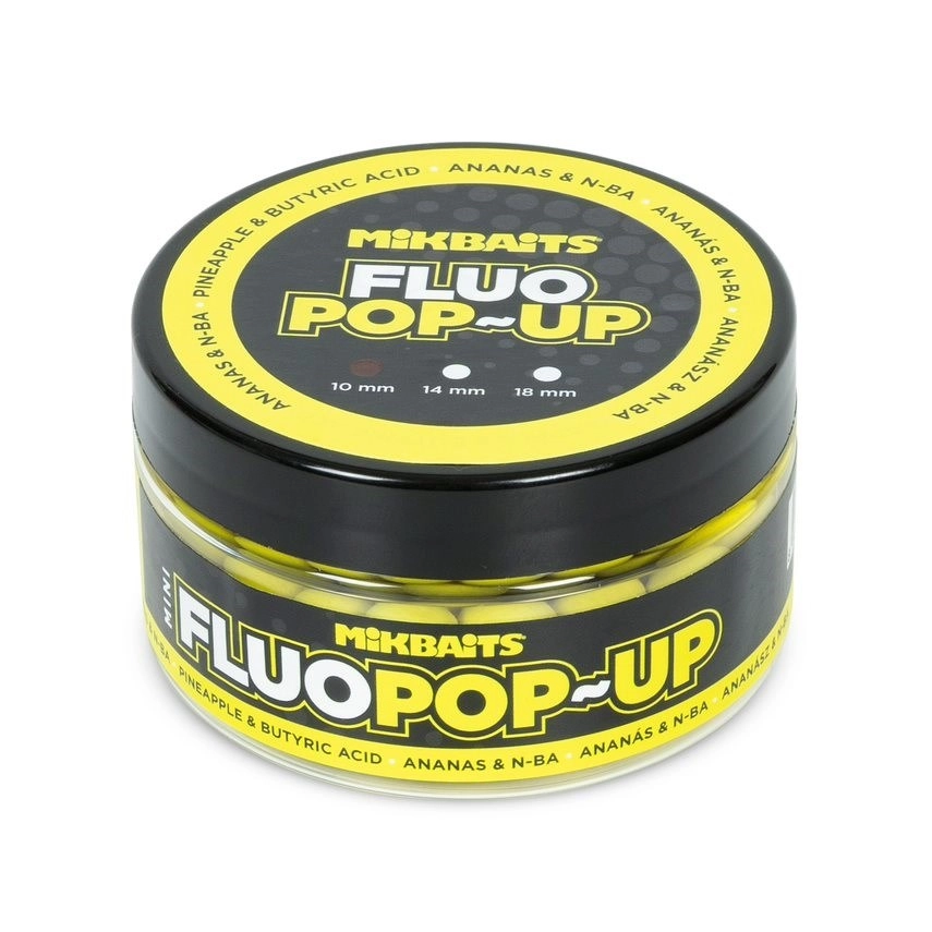 Fluo Pop Up 10mm 100ml  / Boilies, pelety a dipy / boilies plávajúce